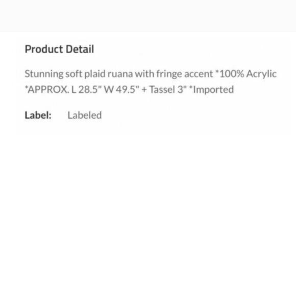 Red & Black Plaid Fringe Open Poncho Wrap Shawl-NEW - Picture 7 of 7